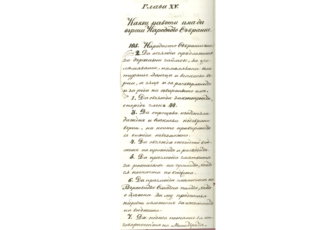 Конституция на Княжество България - член 105, § 6 - София, 16 април 1879 г.